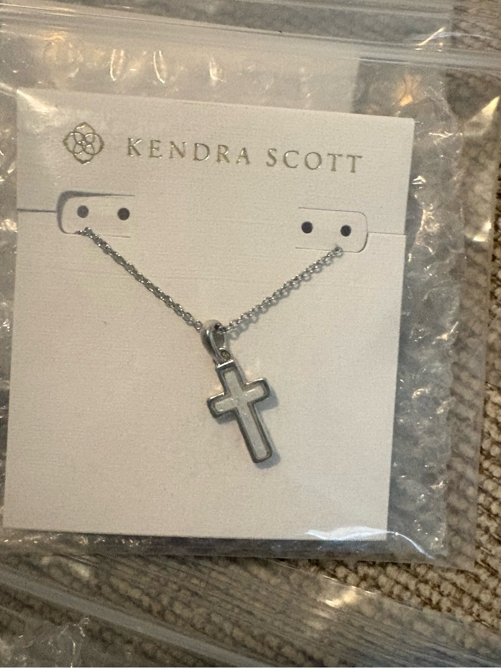 Kendra Scott Silver Cross Necklace